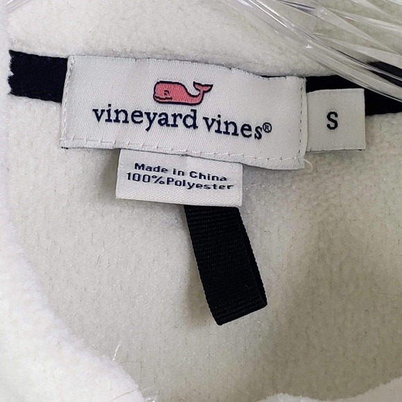 Vineyard Vines Full Zip Fleece Vest Women’s Small White Whale Logo Martha Vine - Picture 4 of 9